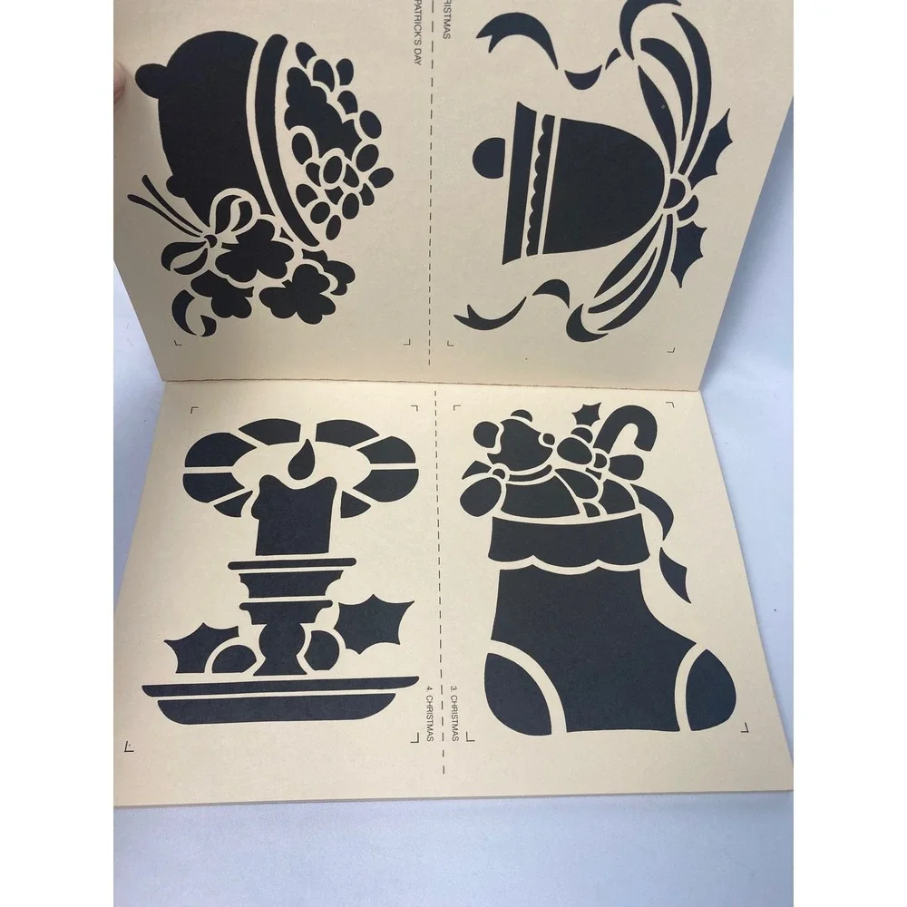 Vintage Stencil Books Lot of 3 Country Living Alphabets Greeting Cards Crafts